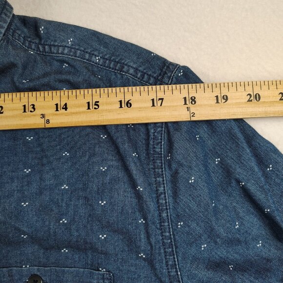 Denim & Flower Ricky Singh Button Down Cotton Shirt Mens XL Slim Fit - Picture 7 of 8